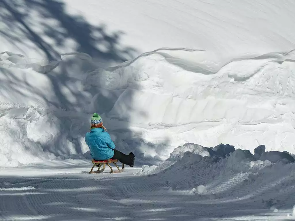Rodelspaß in Virgen am Lift oder zur Würfelhütte, Spaß für die ganze Familie direkt vom Messnerhof erreichbar.